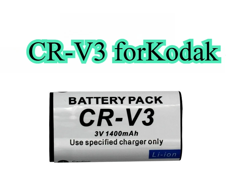 

Высокая емкость 1400 мАч для литиевой батареи Kodak CR-V3 Z1285 Z8612 Z1085 C875 DX4900 DX3600 камеры — длительный срок службы