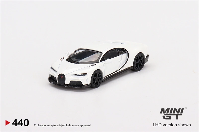 Mini voiture Chiron Super dehors, modèle moulé sous pression LHD, blanc, échelle 1:64