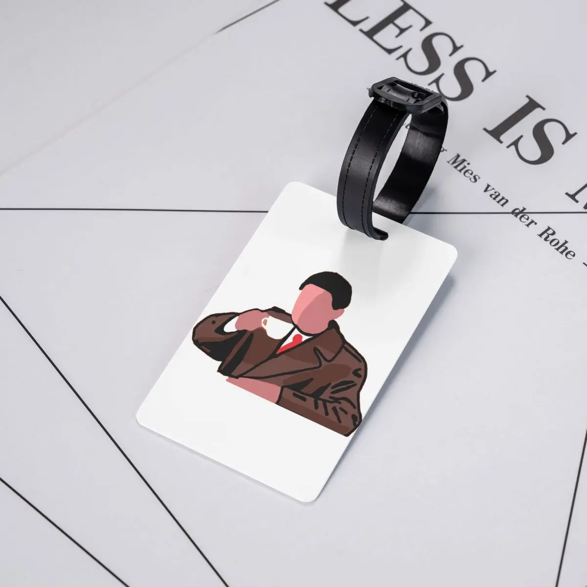 التوأم قمم وكيل ديل كوبر علامات الأمتعة حقيبة الملحقات السفر المحمولة الأمتعة الصعود علامة التسمية حامل معرف اسم العنوان