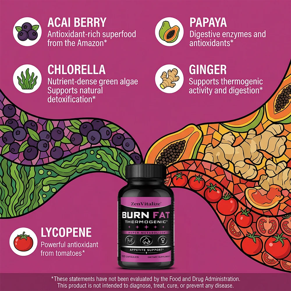 Metabolism Support, Supports Energy Metabolism, Appetite Suppression, Weight Management, 120 Capsules