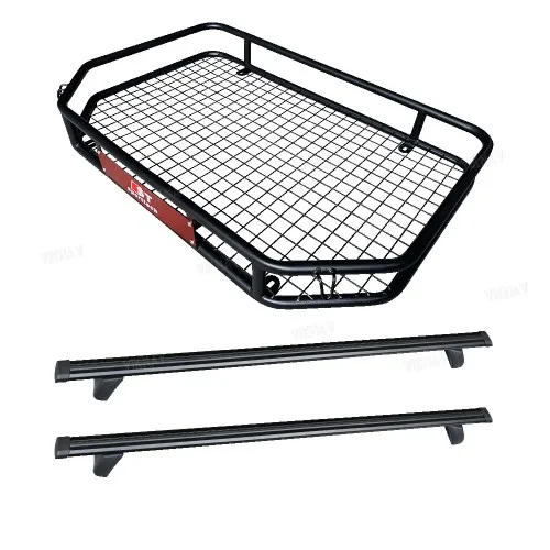 Viknav Truck Bed Cargo Carrier Steel Basket Car Top Luggage Holder For PickUp Trucks Truck Bed Tonneau Cover Rack Crossbars