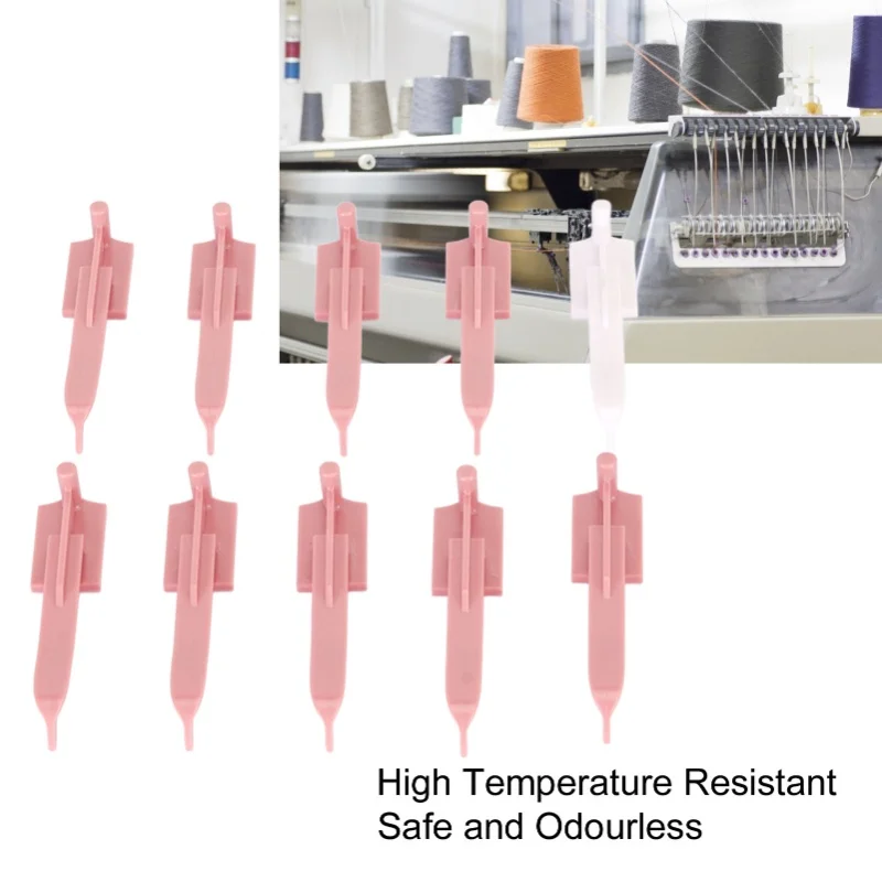 10Pcs Knitting Machine Needles Durable Plastic Easy Operation Stable Knitting Hanging Needles For Repair Replacement