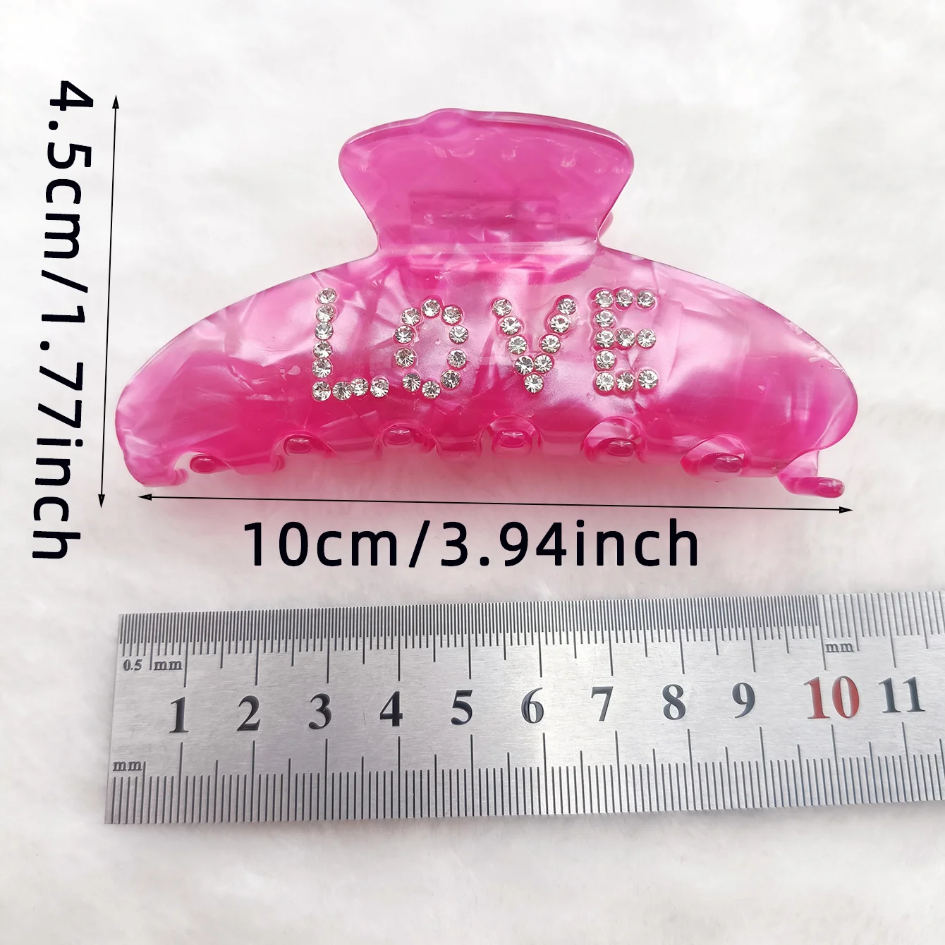 أنيقة التسلق حجر الراين العروس رسالة كبيرة خلات مشبك شعر مقاطع للنساء الأبيض الوردي تصفيف الشعر اكسسوارات هدية الزفاف