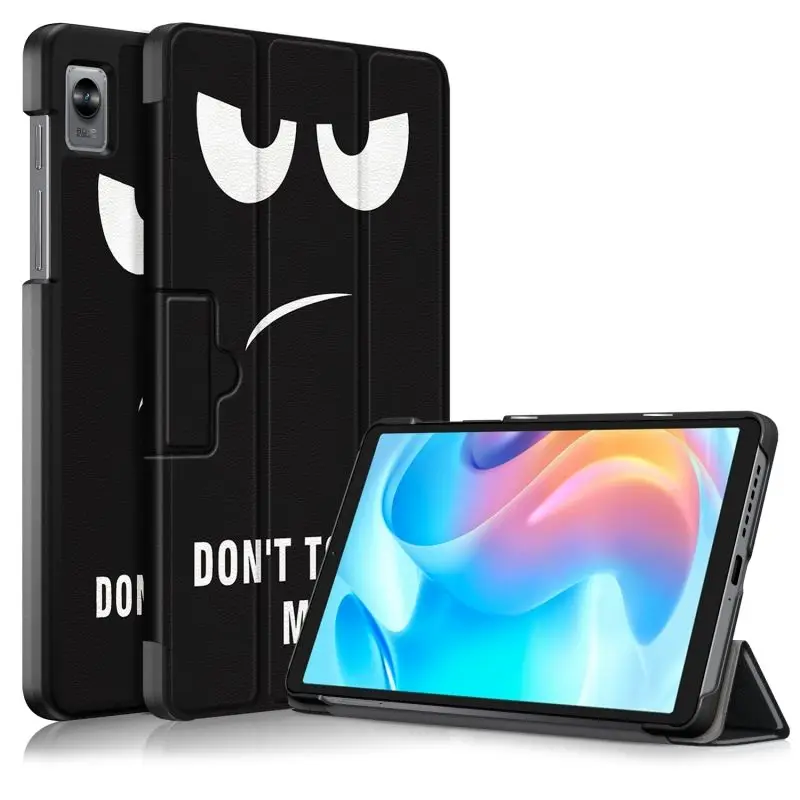 Tablet Case For 2022 Oppo Pad 11 Inch Tri-fold Flip Stand PU Cover For Realme Pad mini 8.7” 2022 Shell