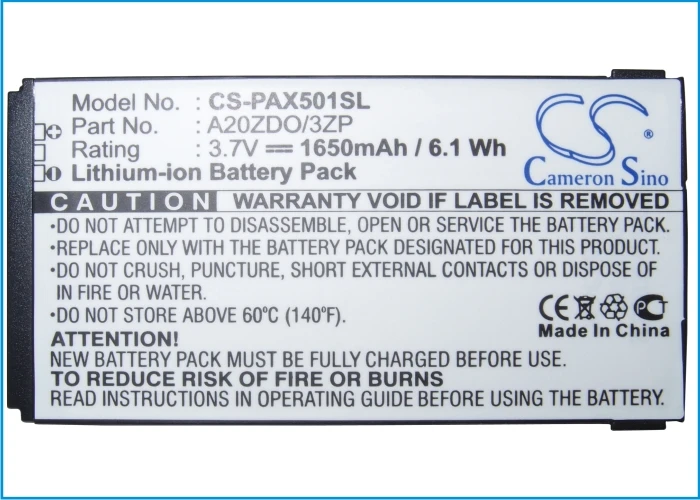 CS 1650mAh Battery A20ZDO/3ZP AB2000AWMC AB2000FWML for Philips Xenium X501 X333 X130 X513 X523 X623 X3560