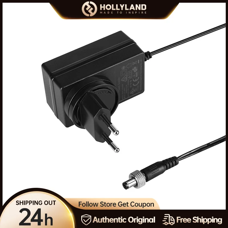 Hollyland 12V 2A DC Adapter Power Supply for Mars 400S Pro Cosmo C1 Wireless Video Transmission System US EU UK AU Standard