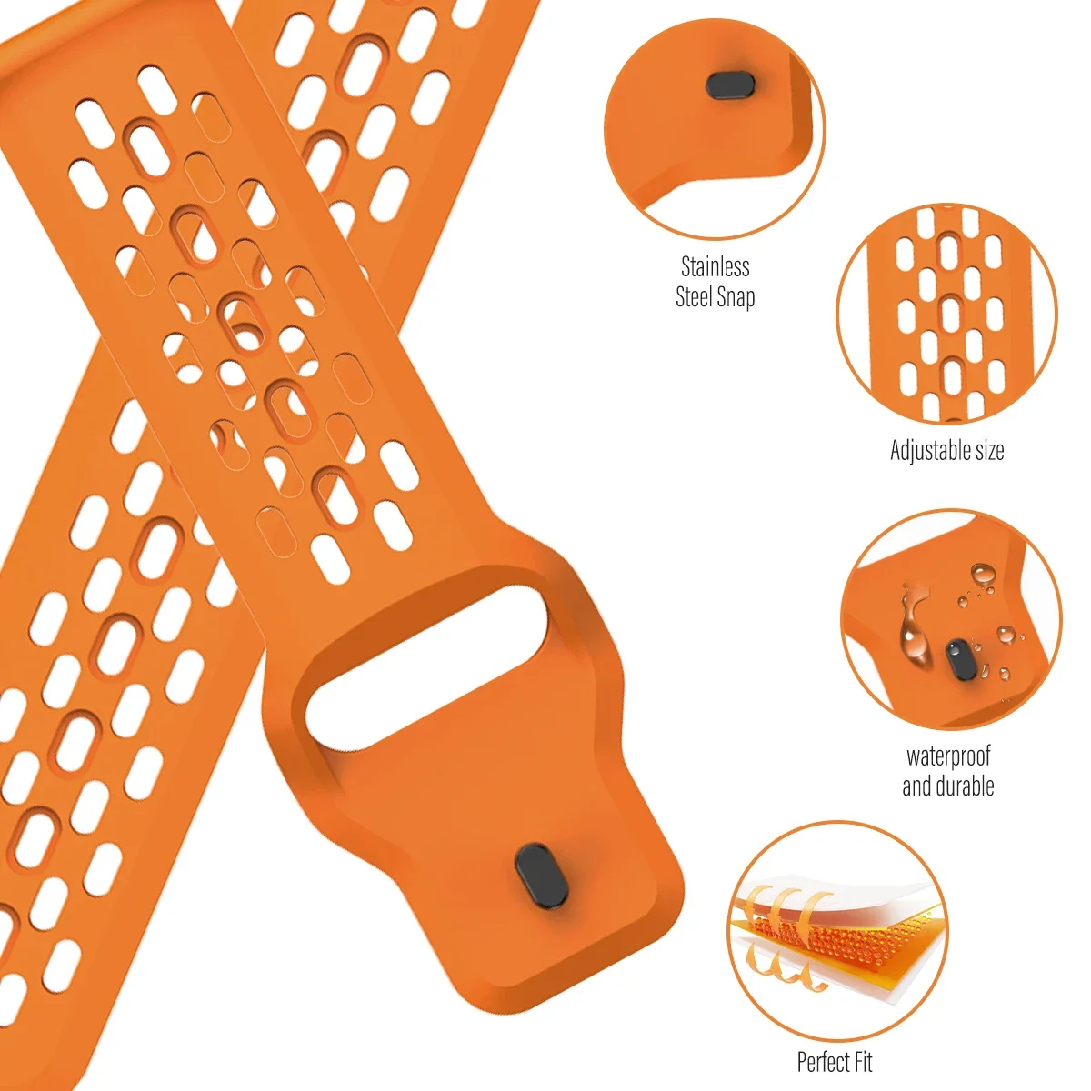 18 مللي متر 20 مللي متر 22 مللي متر حزام لساعة سامسونج جالاكسي 7 FE 6 5 4 5Pro 6/4 سوار سيليكون كلاسيكي لهواوي GT6 Pro 46 مللي متر GT5/4Pro سوار #3