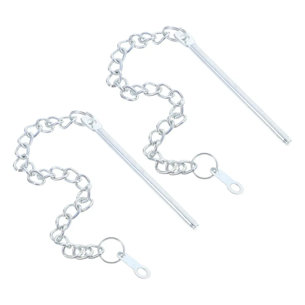 

2pcs Outdoor Parasol Patio Umbrella Accessories Durable Steel Metal Parts Replacement Pin Chain for Garden Shade Protection Easy