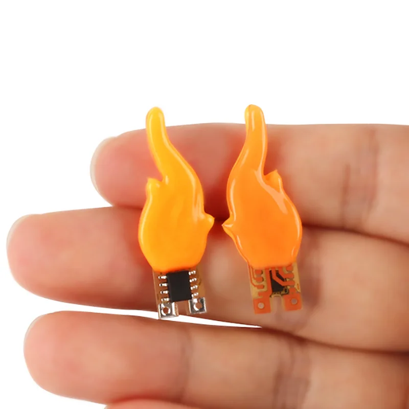 Fire Flame Shape LED Wick for Candle Lamp Barn Lantern Twinkle Lights DC3V 1800K