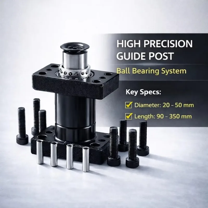 HESENT High Precision Ball Bearing Mounted Guide Post MYAP20-120 SUJ2 Steel 20-120mm for Punching Mold China