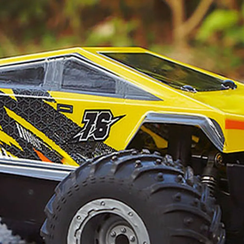 Camion pick-up RC 4*4 1/24 2.4GHz, contrôle sans fil, transmetteur prêt à courir, lumières LED, véhicule tout-terrain, voiture sur chenilles Q208