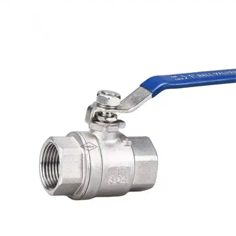 

4 inch 304 stainless steel manual ball valve 100WOG water medium two-way internal thread full port