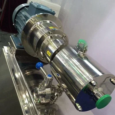 Pipeline type high shear three-stage emulsification pump, sanitary grade stainless steel mixed homogeneous, emulsification