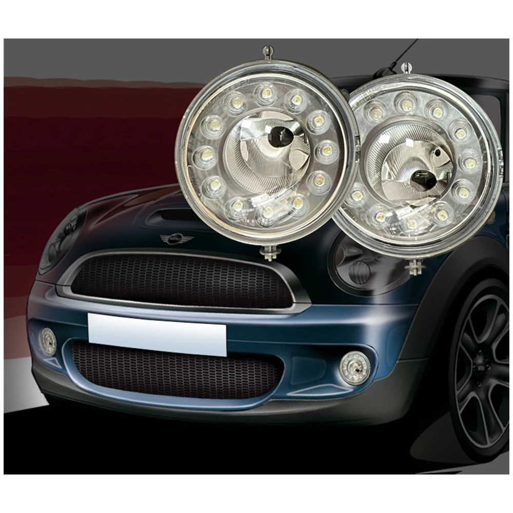 Brand New 2 Doors LED Daytime Running Front Bumper Fog Lamp Hardtop Countryman For Mini Cooper R55 R56 R57 R58 R59 R60 R61