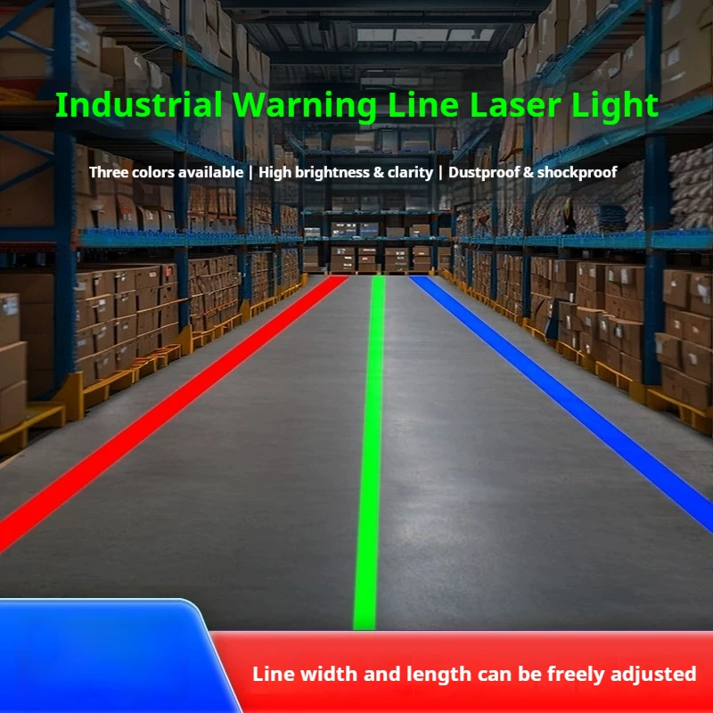 High Bright Line Beam Laser Projector Industrial Warehouse Warning Light Infrared Spotlight For Workshop Factory Marking