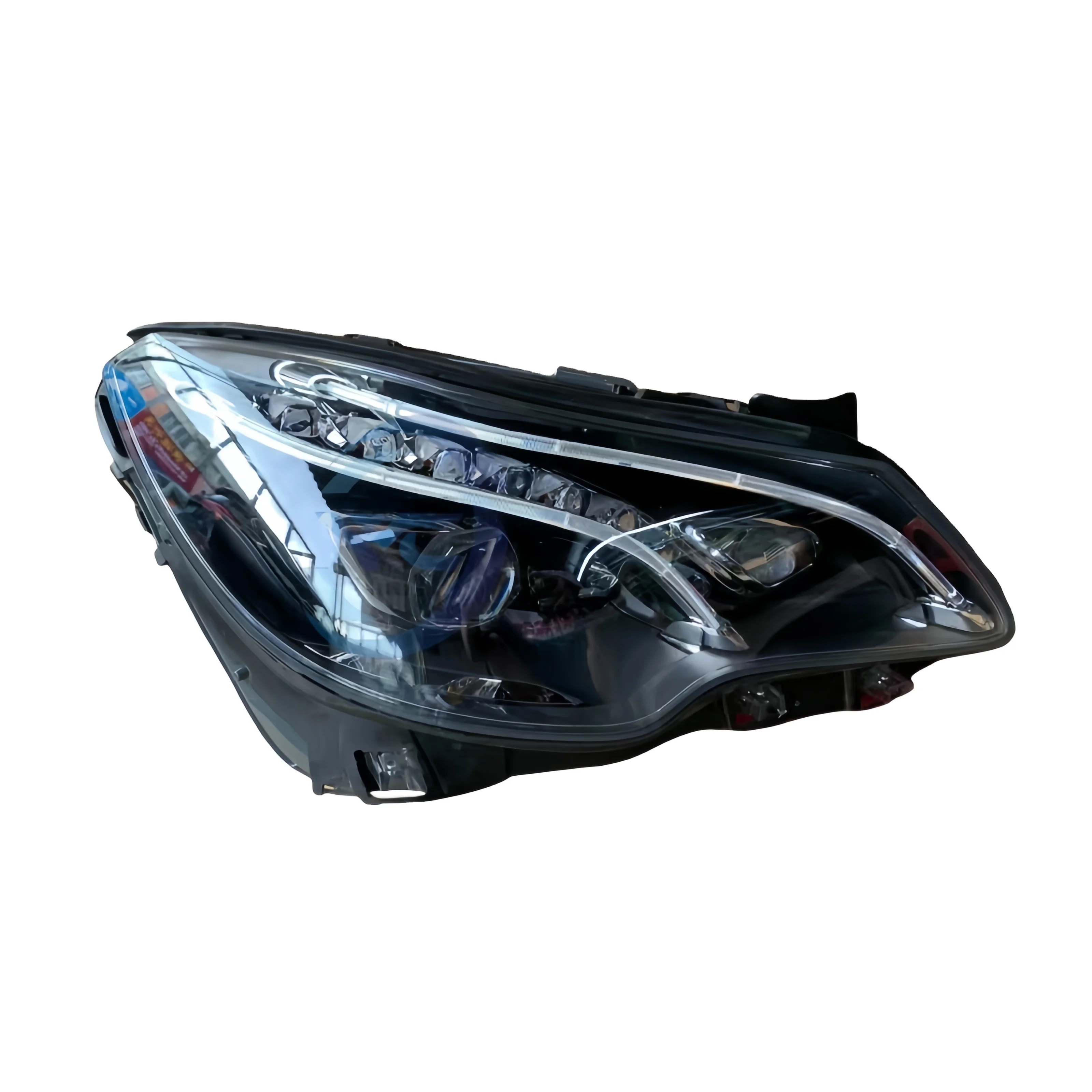 Automotive parts for Mercedes 207 new LED headlights with dual lens original headlights and car lighting system