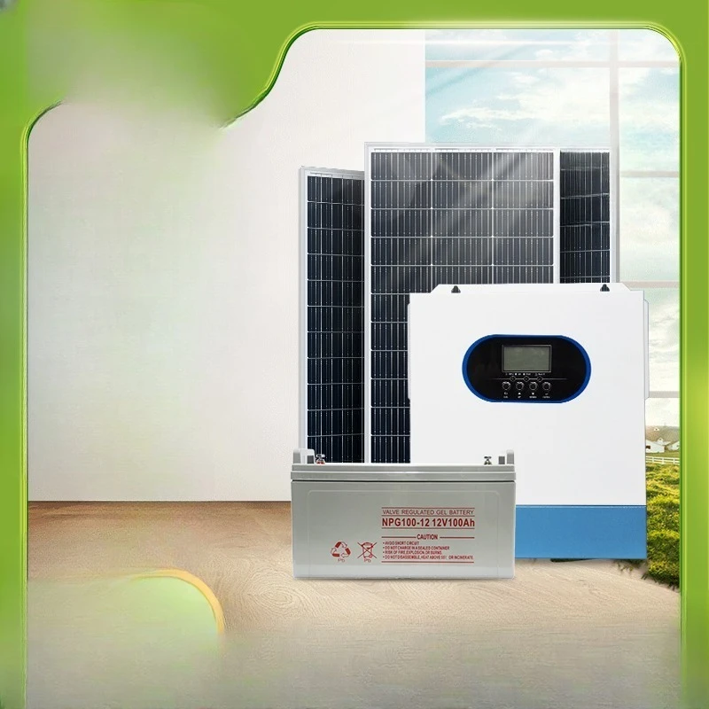 

Solar power generation system 5kw220v household full set of off-grid reverse control integrated machine
