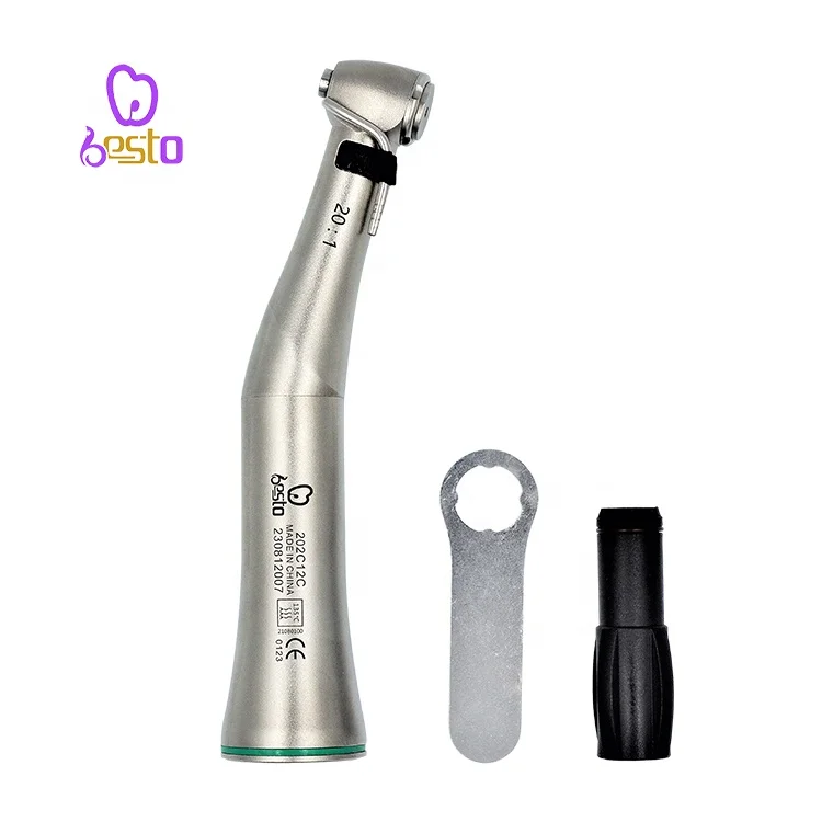 

Beato 20:1 Contra Angle imp lant Handpiece den tal Low Speed Turbine E-type Reduction Handpieces Green Ring Instrument