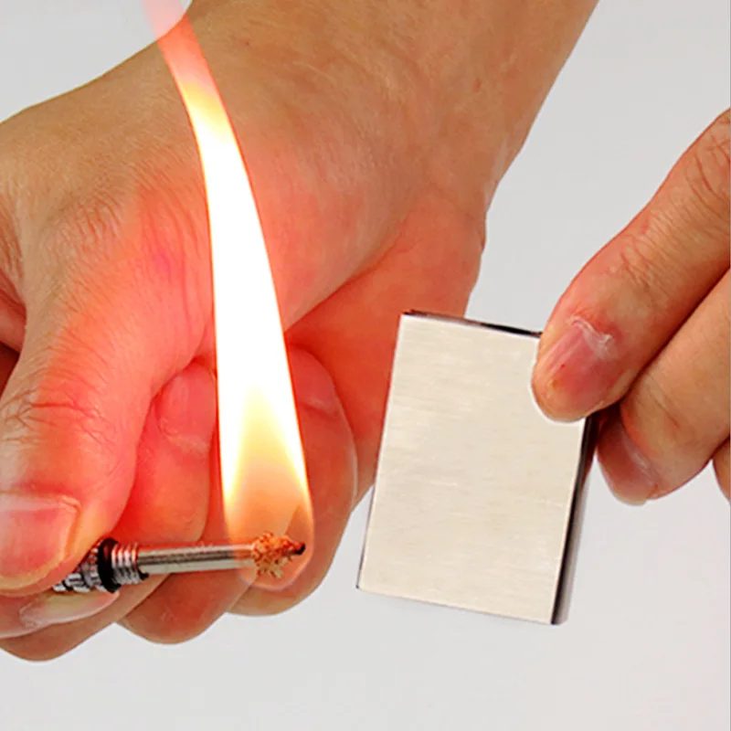 Waterproof Matches Creative Stainless Steel Kerosene Lighter Matches Wholesale 2025