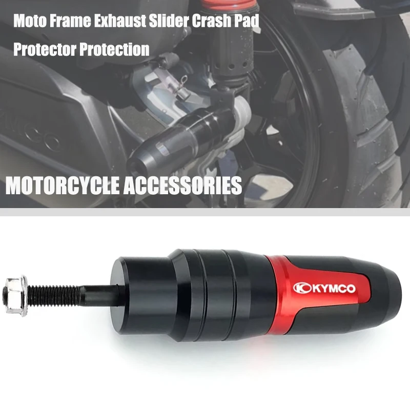 

For KYMCO DownTown 350 300i Xciting 250 350 350i 400 400i CK250T CK300T Moto Frame Exhaust Slider Crash Pad Protector Protection
