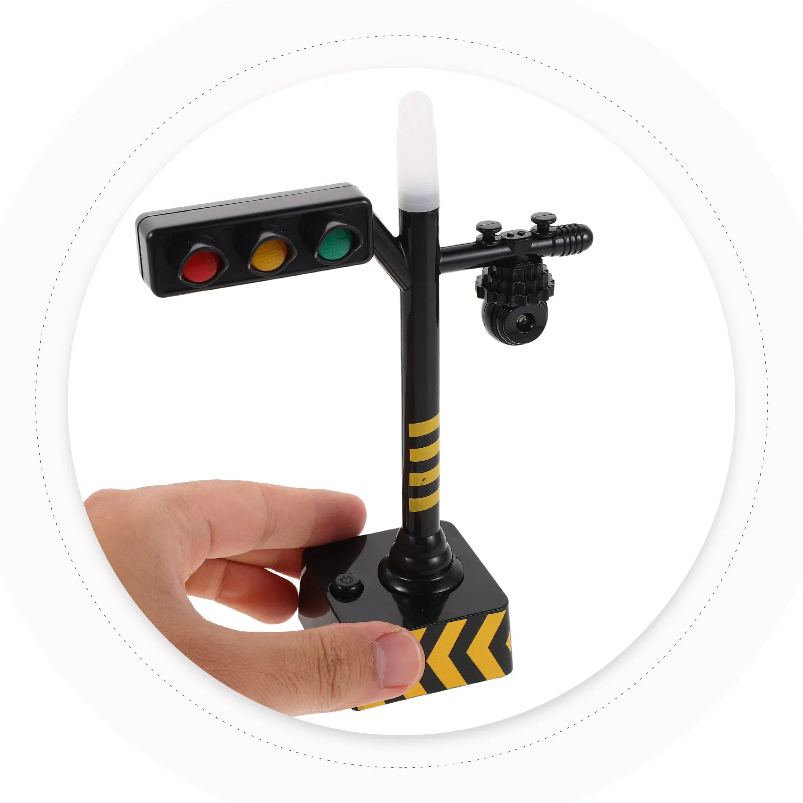 

Early Education Traffic Signal Light for Kids Sound Light Flash Press Button Interactive Road Traffic Signs