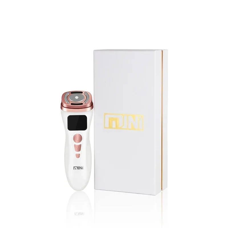 Mini HIFU+EMS+Microcurrent Face Lifter – Handheld Skin Tightening & Wrinkle Reduction Machine for Facial Lifting & Firming