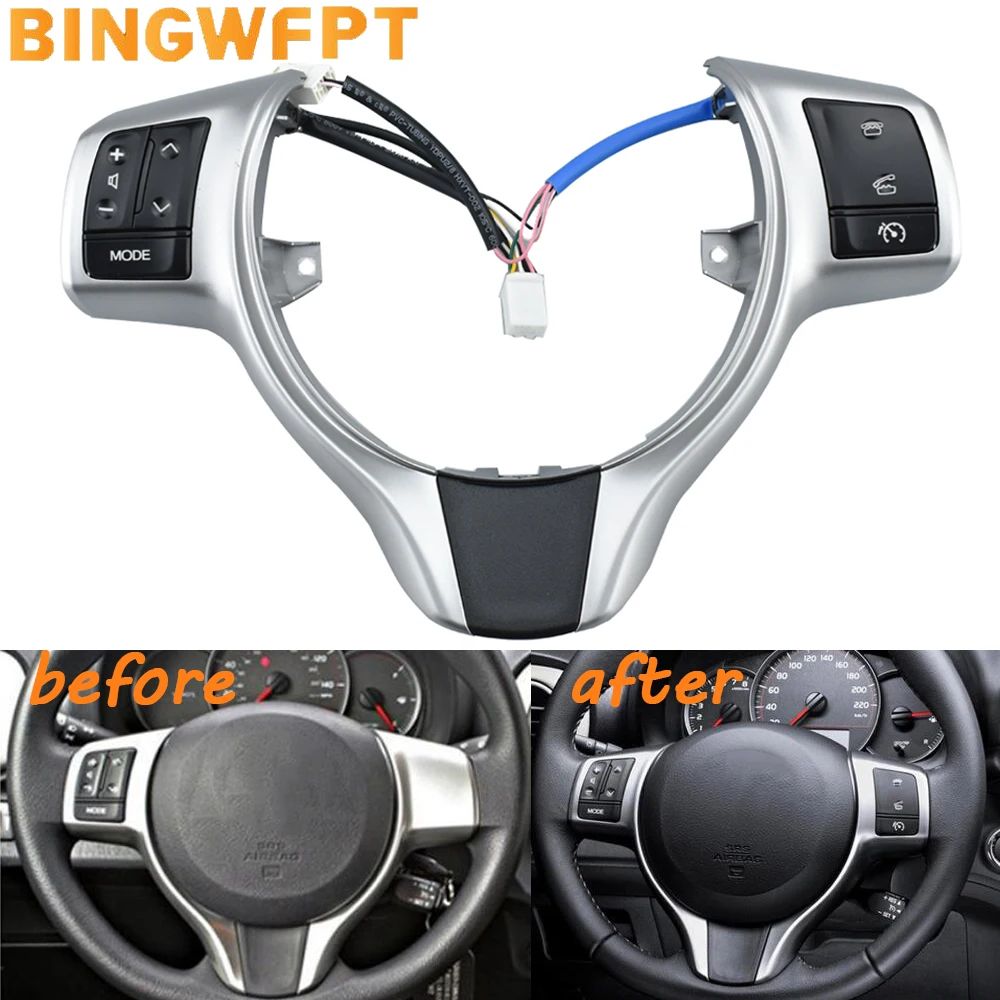 High Quality Steering Wheel Button For Toyota Yaris 2012-2018 Verso-S 2012-2014 Phone Control Volume Buttons