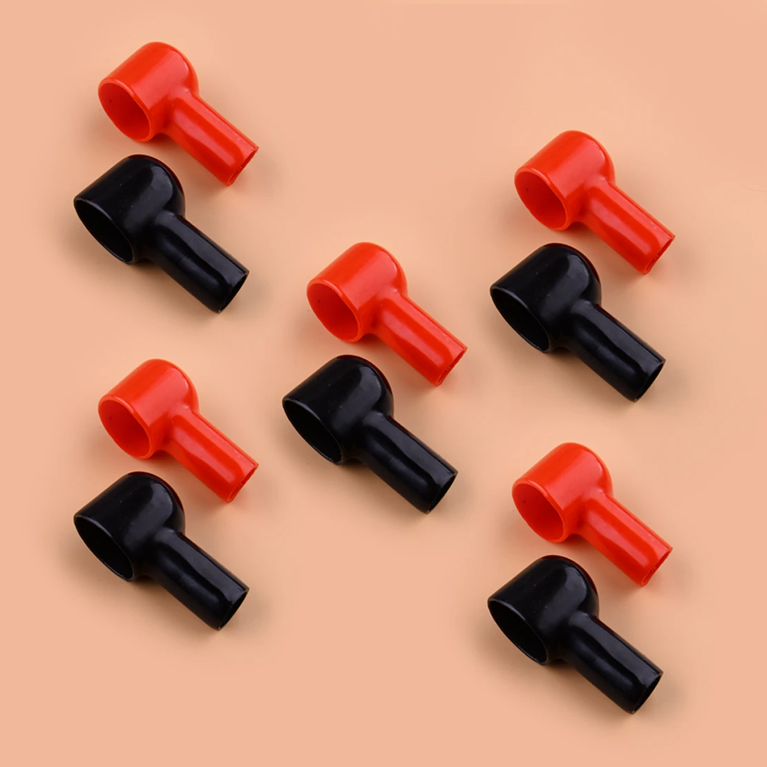 배터리 터미널 커버, 유연한 부트 절연 보호 러그 캡, 트럭 SUV 보트 오토바이 ATV 스노우모빌 자동차에 적합, 20 개