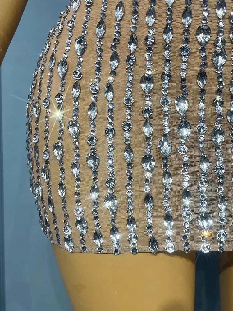 High Quality Hot Stamping Sexy Suspender Elastic Hip Hugging Dress 2025 New Fashion Custom Women'S Clothing