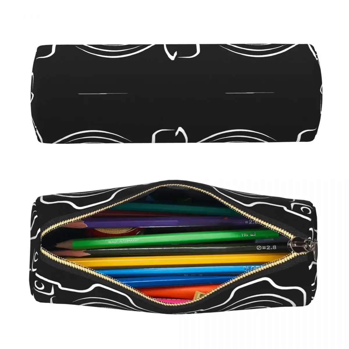 Photographer HeartBeat Photography Camera Pencil Case for Boy Girl Gifts Cylinder Pen Box Pencil Bag Pencil Pouch
