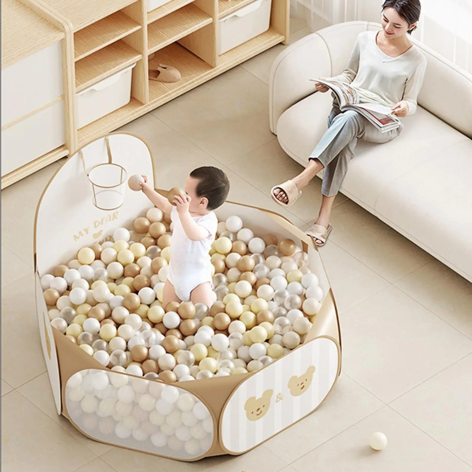 Box pieghevole per palline, tenda da gioco portatile, per bambini, per ragazzi e ragazze, per interni ed esterni, soggiorno, camera da letto, sala giochi, asilo nido