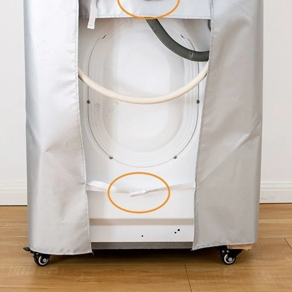 غطاء قماش مقاوم للماء غطاء الغسالة مضاد للغبار والبوليستر غطاء مقاوم للغبار واقي من الشمس غطاء علوي مفتوح ديكور المنزل