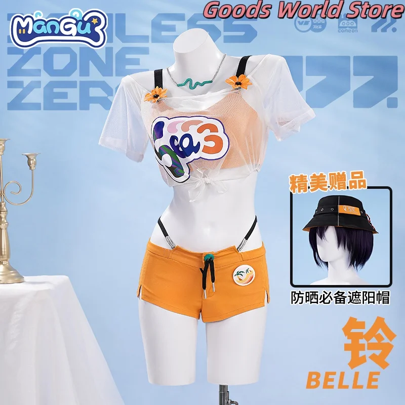 

Belle Cosplay Costume ACGN Anime Game summer swimwear Mihoyo ZZZ Zenless Zone Zero Halloween Party Belle Role Play Clothing