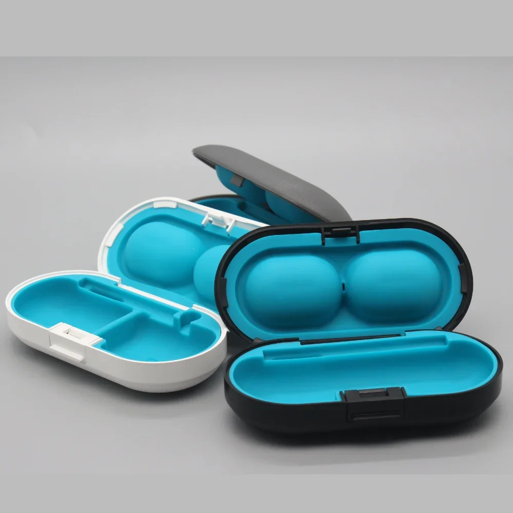 Hearing Aid Case Portable Hearing Aid Hard Protective Hard Storage Box Organizer for Sound Amplifier Hearing Aid Accessories