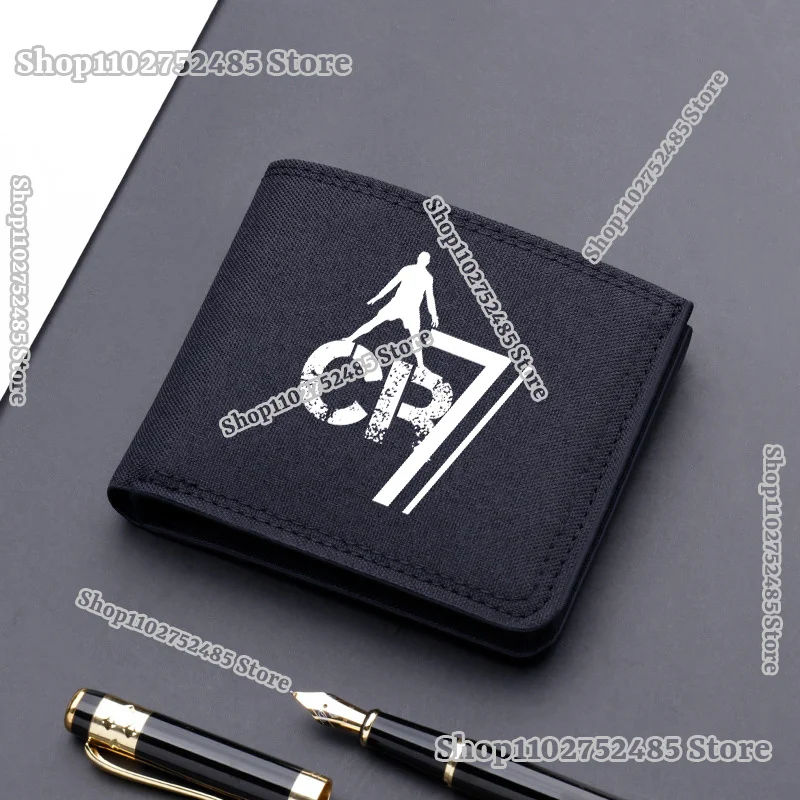 football stars Cristiano Ronaldo Wallets Figures Printed Purses Convenient Money Bags Card Holders Portable Storage Short Wallet view 4