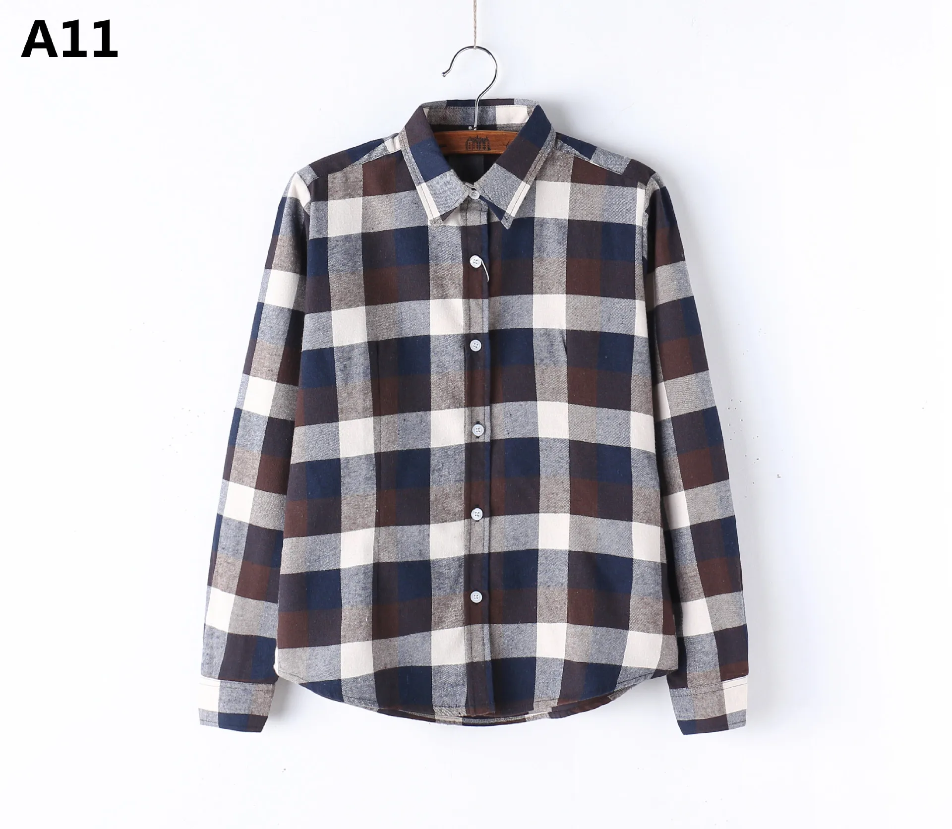 Classic Red Black Plaid Shirt Women 2024 New Casual Office Ladies Long Sleeve Blouses and Tops Lady Checked Clothes