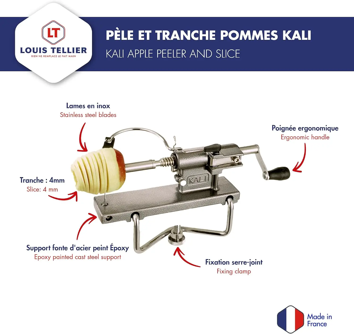 - Kali Professional Apple Peeler & Slicer, Manual