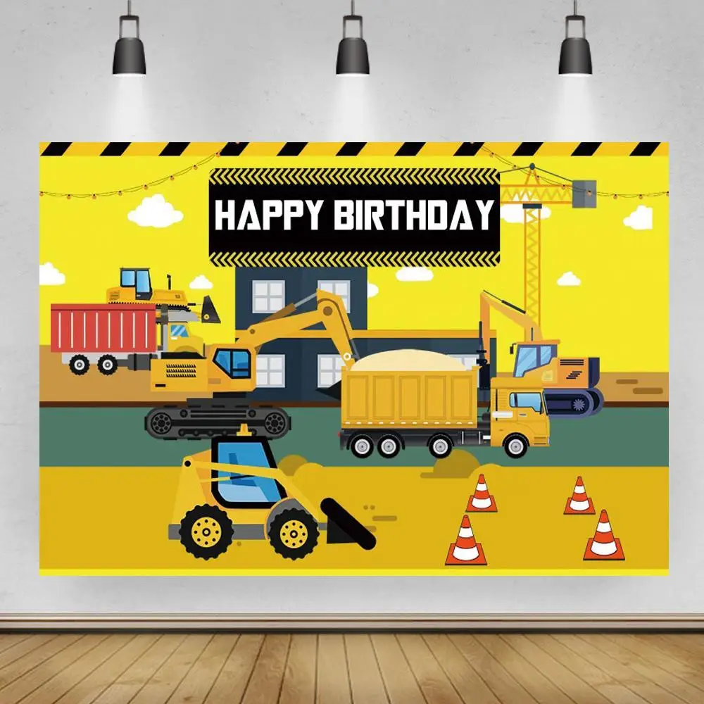 خلفية التصوير الفوتوغرافي لحفلة عيد ميلاد سعيد ، مركبة بناء ، ملصق مخصص هندسي ، خلفية صور