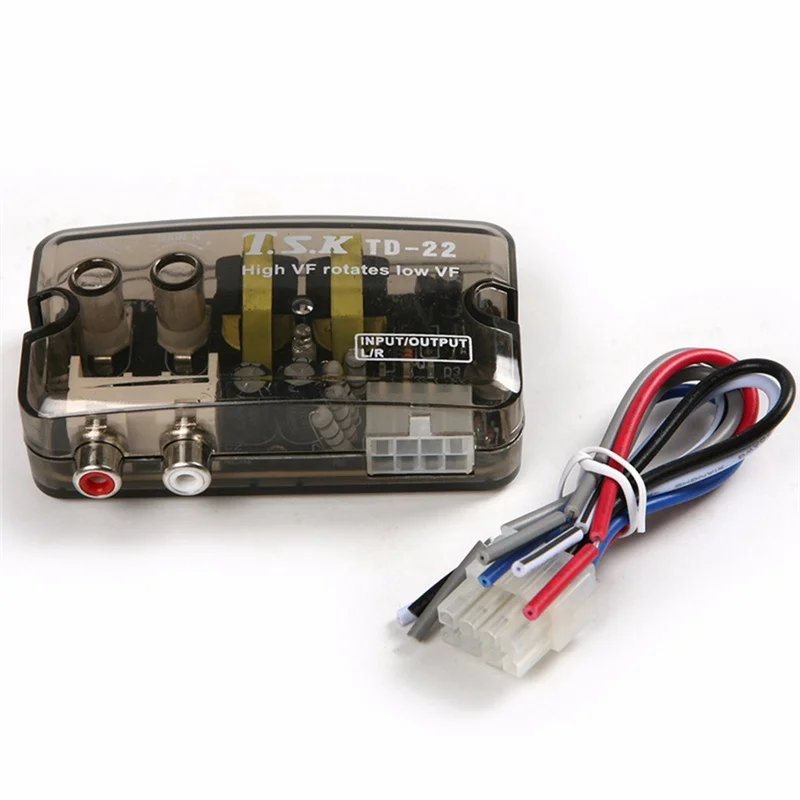 

Efficient 12V Auto Car Audio Converter Speaker Level Converter Adapter