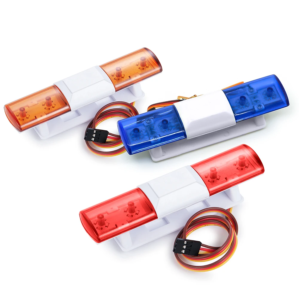 YEAHRUN Multi-function Flashing RC Police Car LED Light Alarming Light/Flashing/Rotating Light For 1/10 RC Car Simulation Lamp