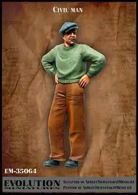 1:35 Resin Kit Civiele Man