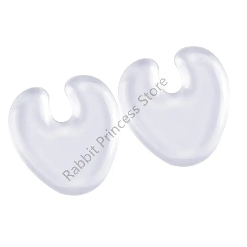 BX0F وسائد هلامية لاصقة لمقدمة القدم طبقة مخملية غير قابلة للانزلاق مريحة عند الارتداء لفترة طويلة للنساء أثناء الوقوف أو المشي