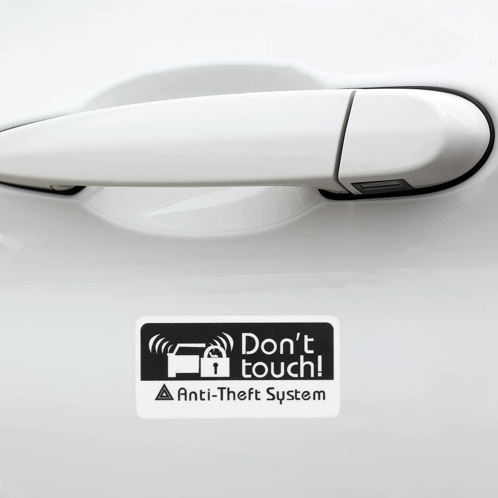 2 Pcs Please Do Not Touch The Sticker Antitheft Vehicle Anti-theft System Auto Window