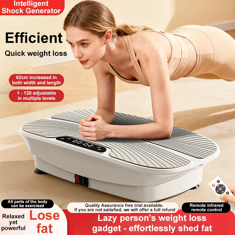 

Home Fitness Mini Vibration Plate Gym Equipment Low Noise 120levels Vibration Plate with LED Display 2026