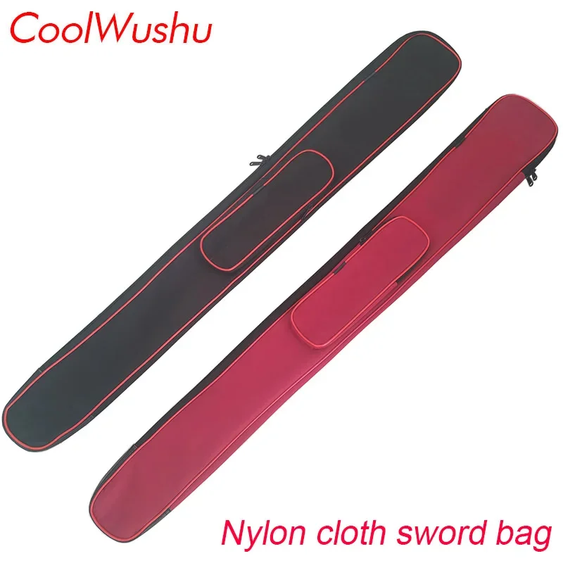 2026 New Tai Chi Sword bag Taiji broadsword  bag thick canvas   Backpack black and red  tai chi 110
