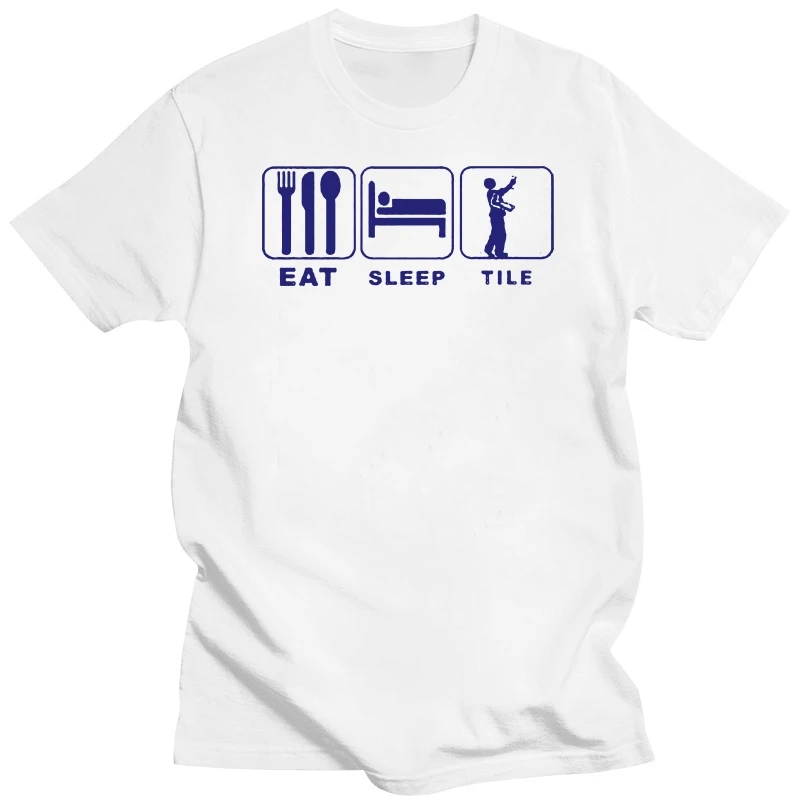 

Забавная футболка Tiler Eat Sleep Tile любого размера