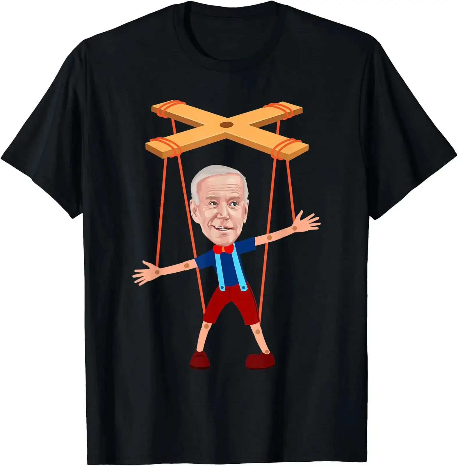 Joe Biden as a Puppet Funny Gift T-Shirt Size S-5XL