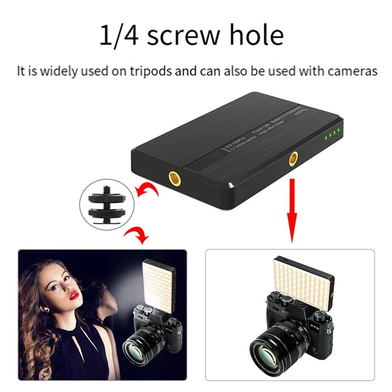 RGB LED الهاتف Selfie Light 3000Mah بطارية قابلة للشحن فيديو ملء الضوء RGB فيديو ملء الضوء LED فيديو ملء الضوء