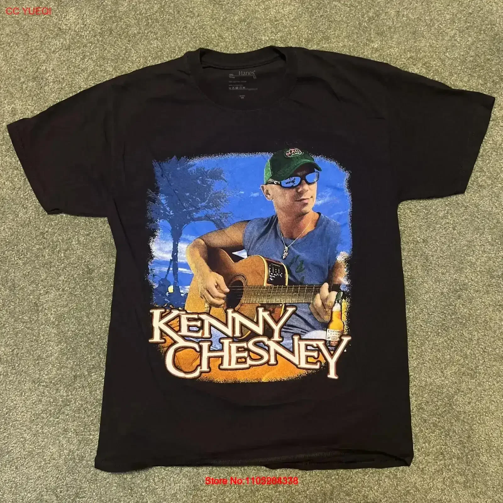 Men's Medium Kenny Chesney 2012 Vintage Retro Concert Tour Merch T Shirt Washed Casual Top For Everyday Wear Slightly vintage