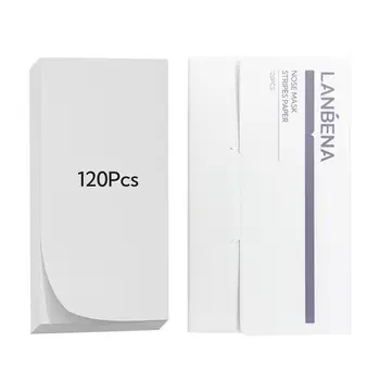 120PCS Nase Papier Mitesser Entferner Papier Nase Streifen Akne T Zone Pflege Nasen Papier Mitesser Entfernung Papiere